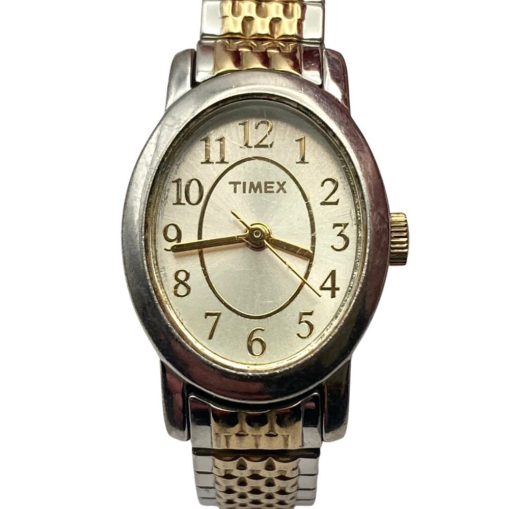 Timex Cavatina Petite Women's Watch 18mm - New Battery - Expandable Band - Picture 3 of 10